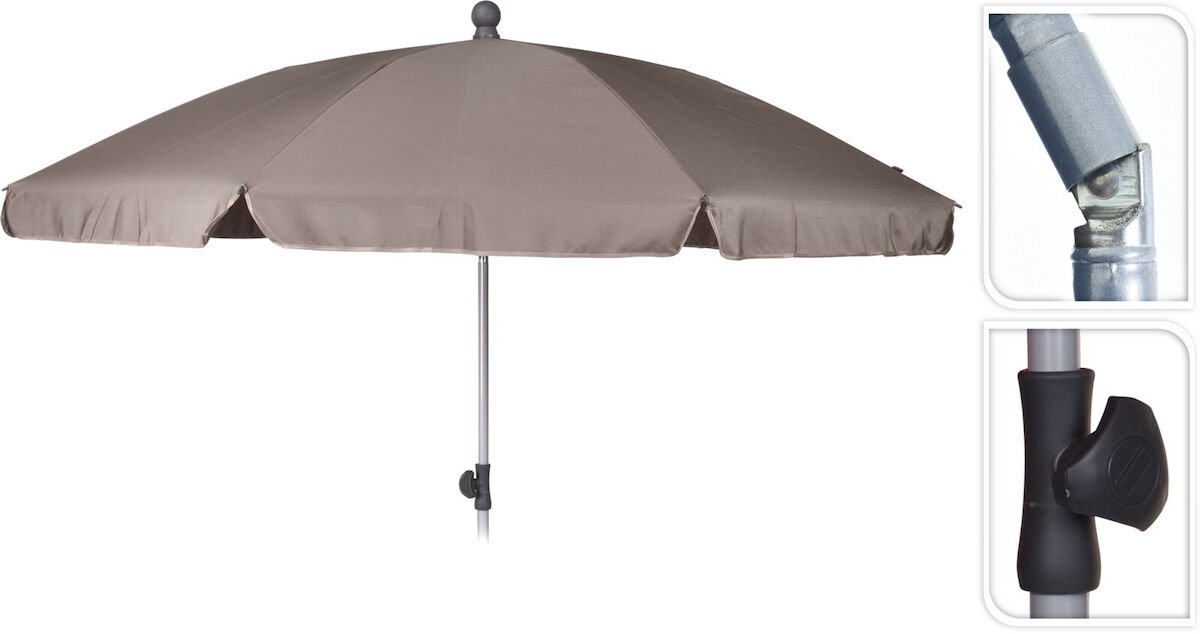 Aurinkovarjo 200 cm taupe