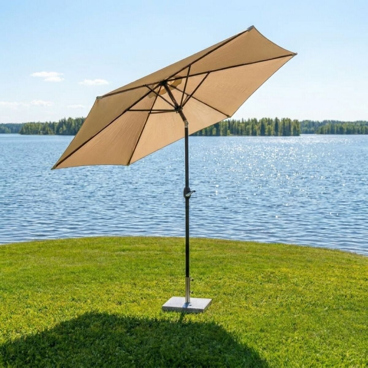 Basic aurinkovarjo 300 cm beige