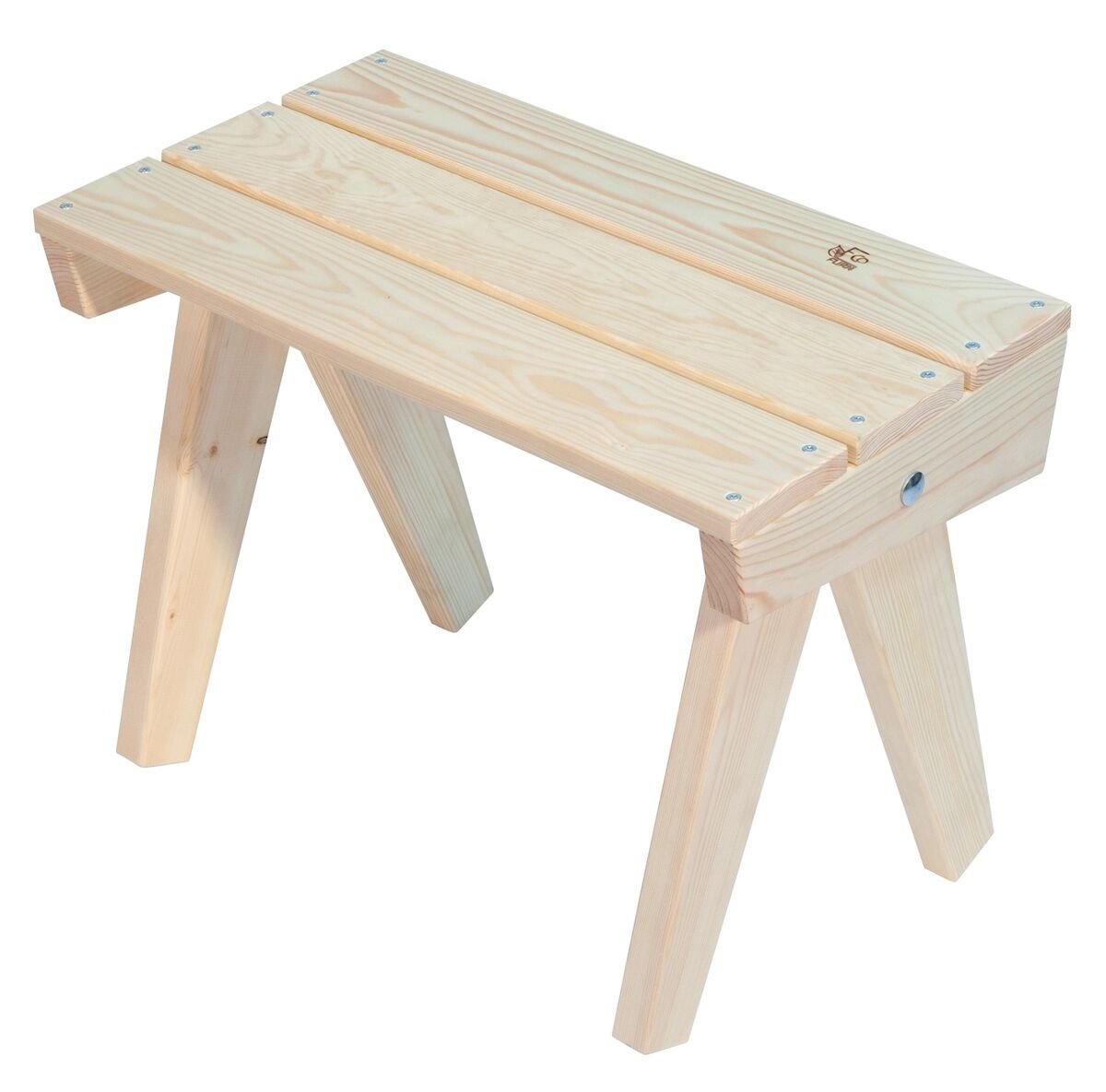 Ecofurn Granny sivupöytä/rahi puuvalmis mänty