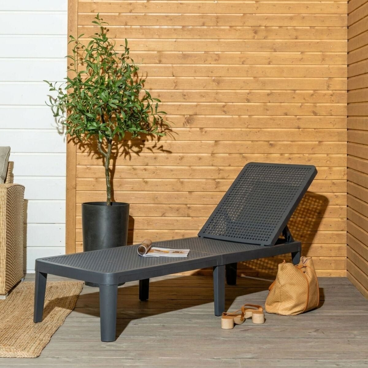 House Nordic Piha aurinkotuoli harmaa