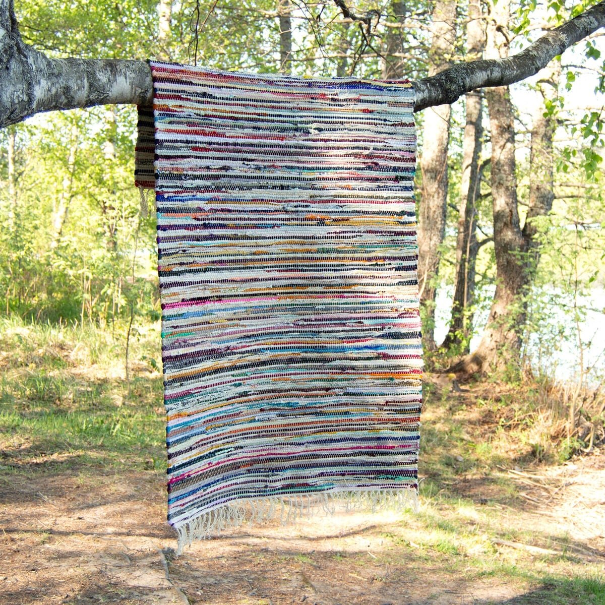 Ilona räsymatto 80x250 cm monivärinen