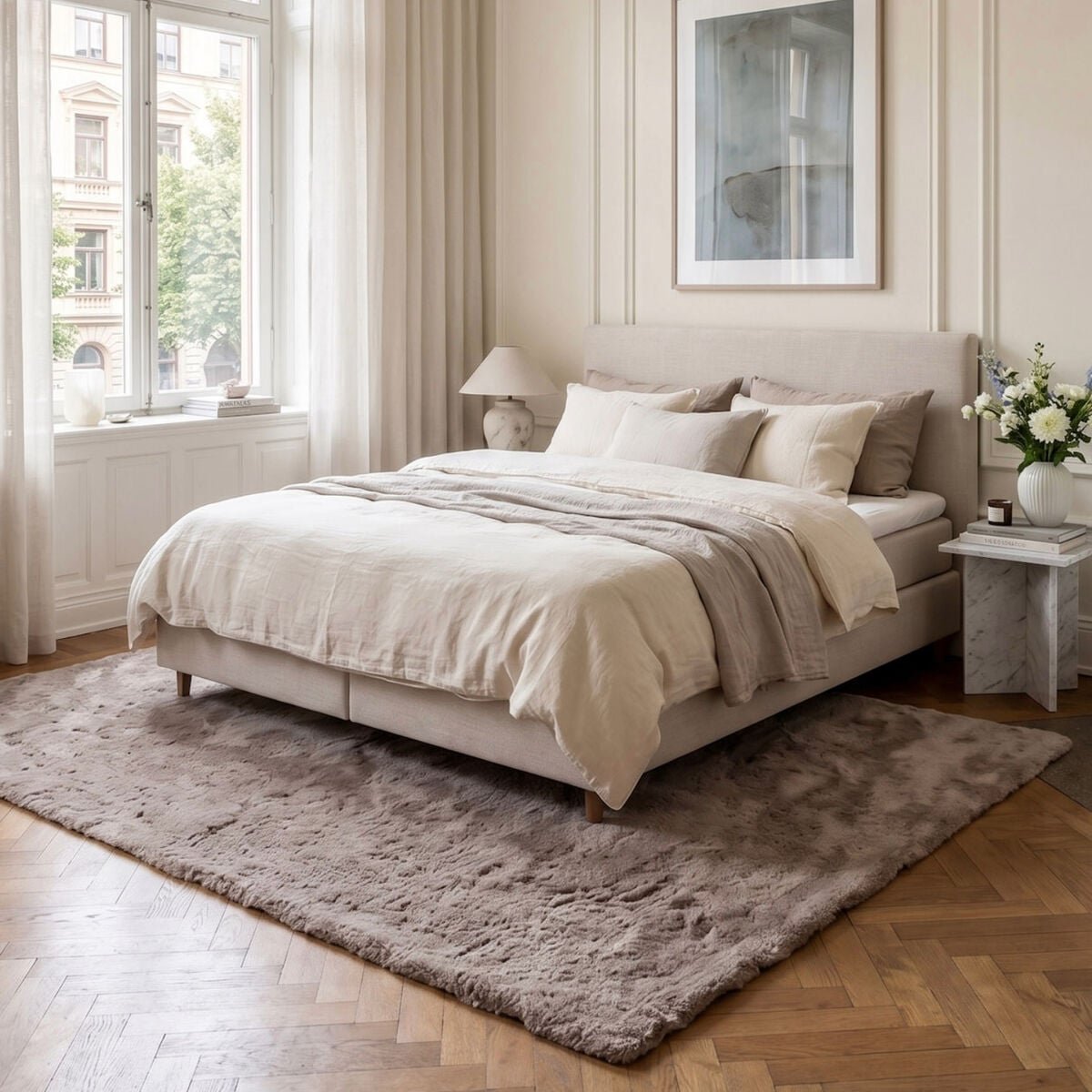 KM Heaven nukkamatto 80x160 cm taupe