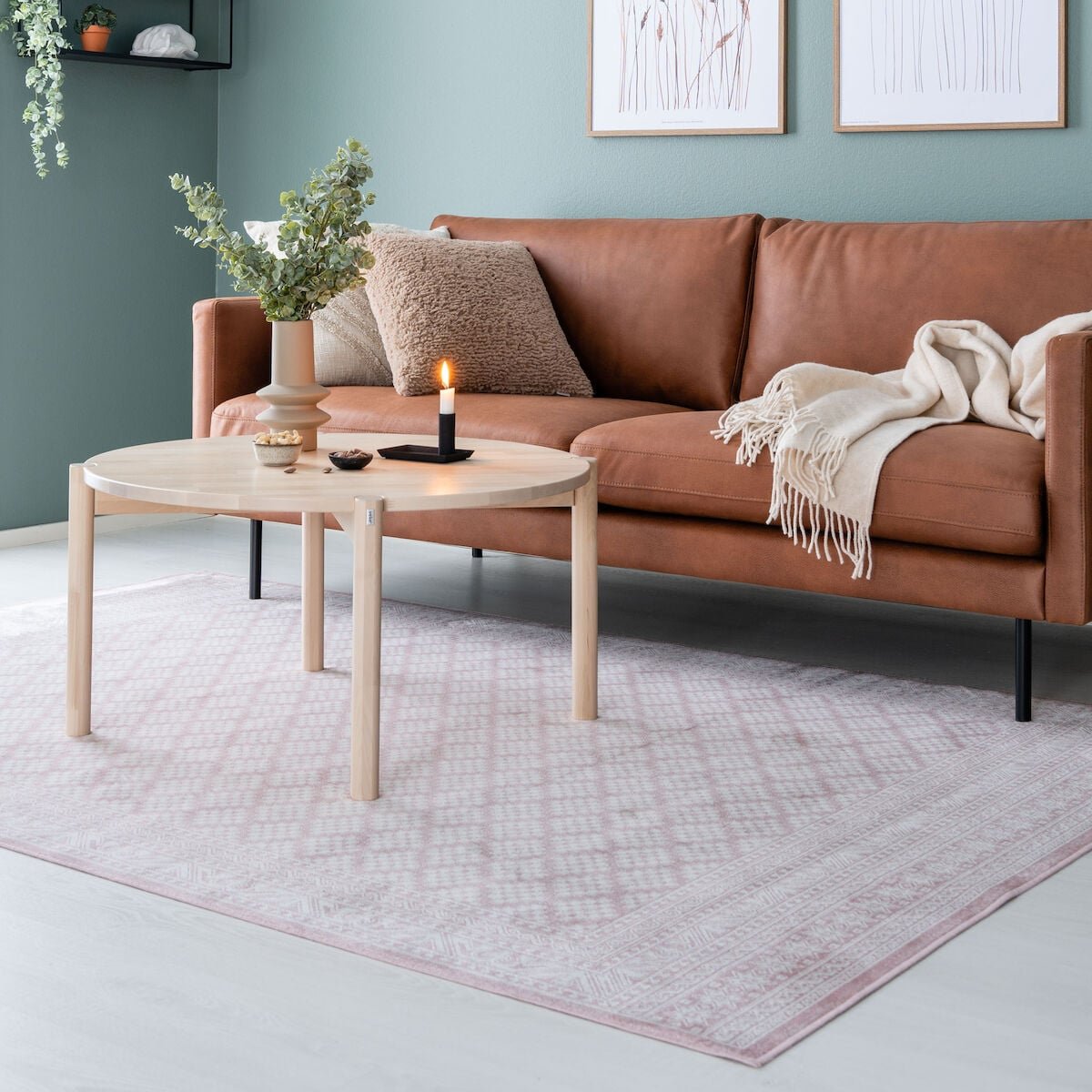 Lilli viskoosimatto 67x105 cm roosa