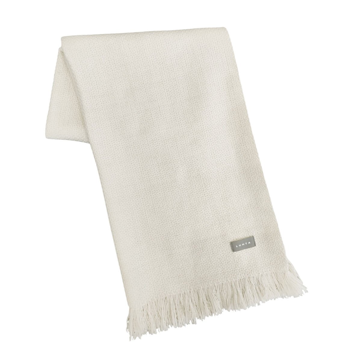 Luhta Tähkä torkkupeitto 125X150 luonnonvalkoinen