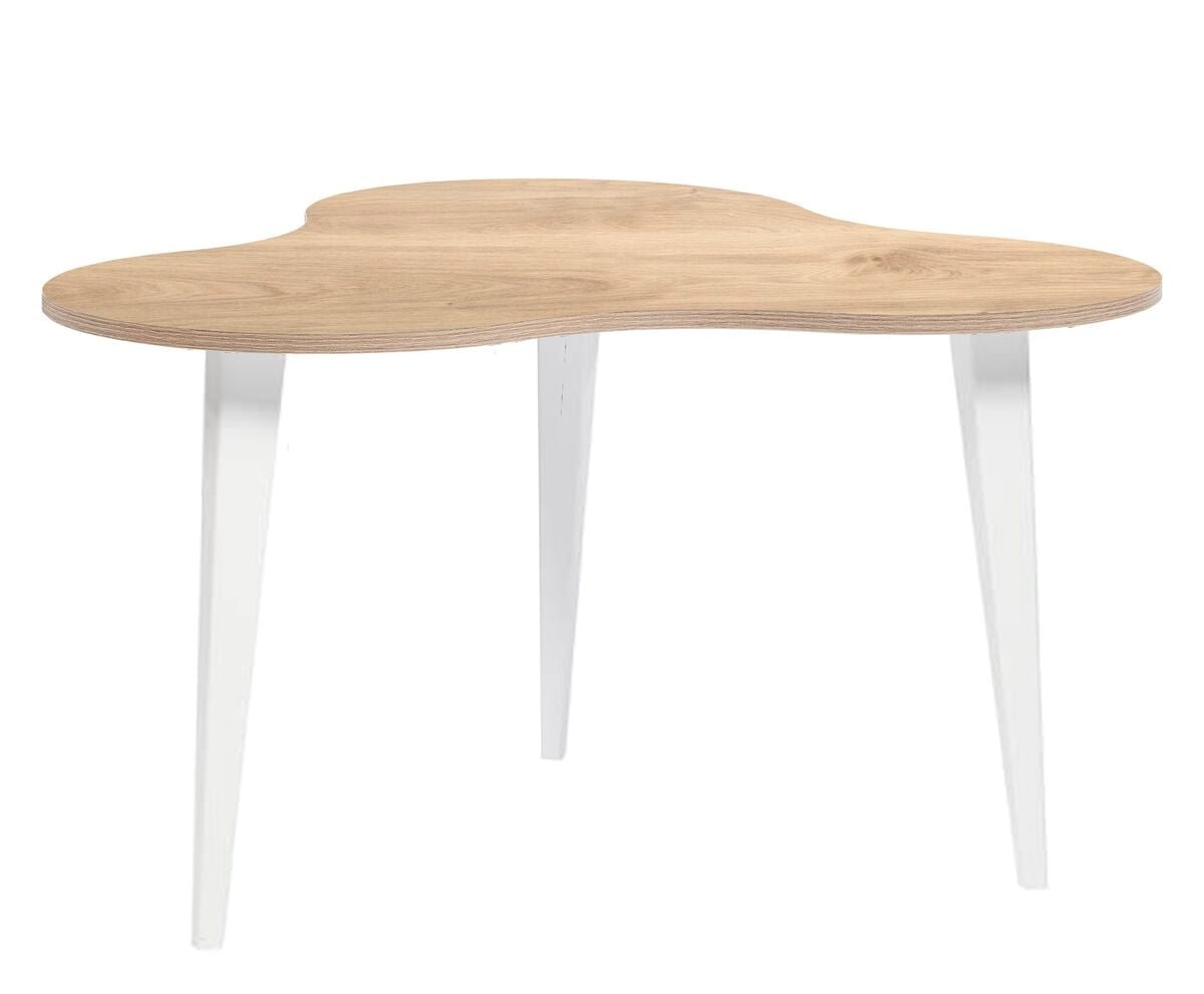 Luna sohvapöytä 85 cm hunajatammi/valkoinen