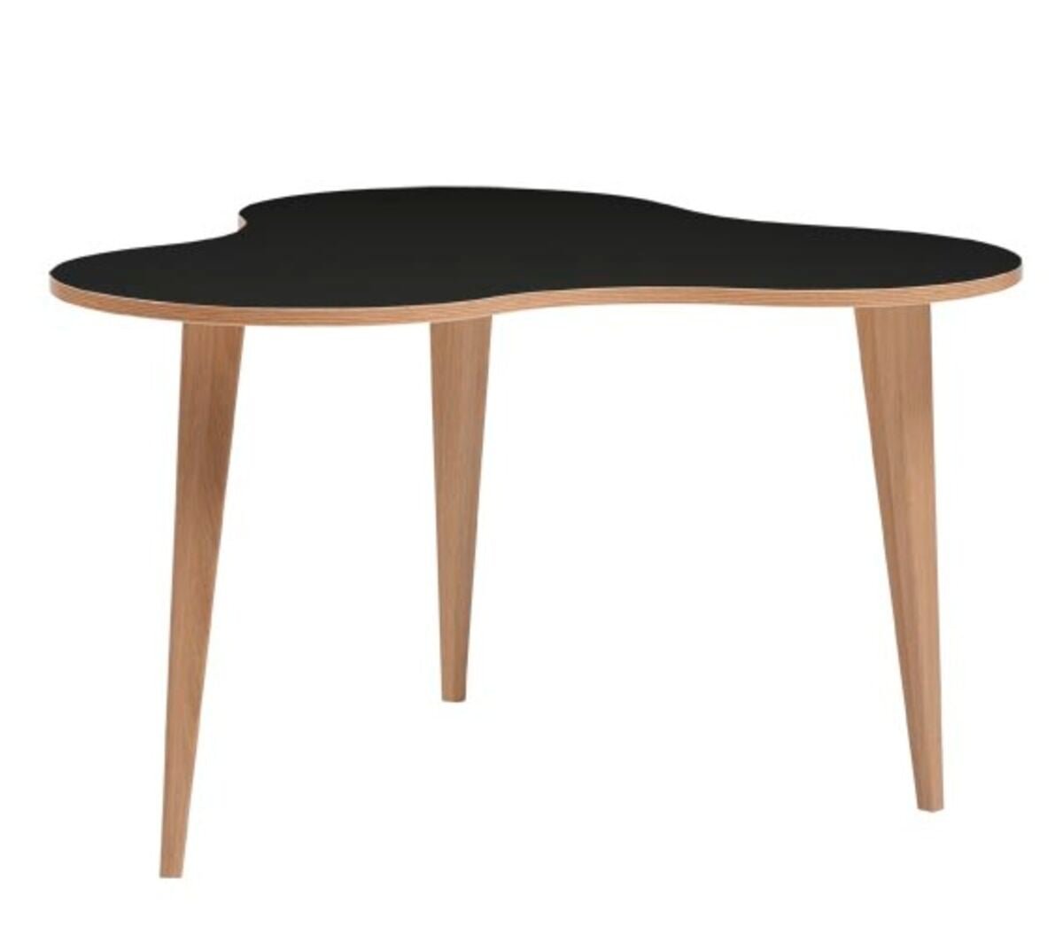 Luna sohvapöytä 85 cm musta tammi reunalla/tammi