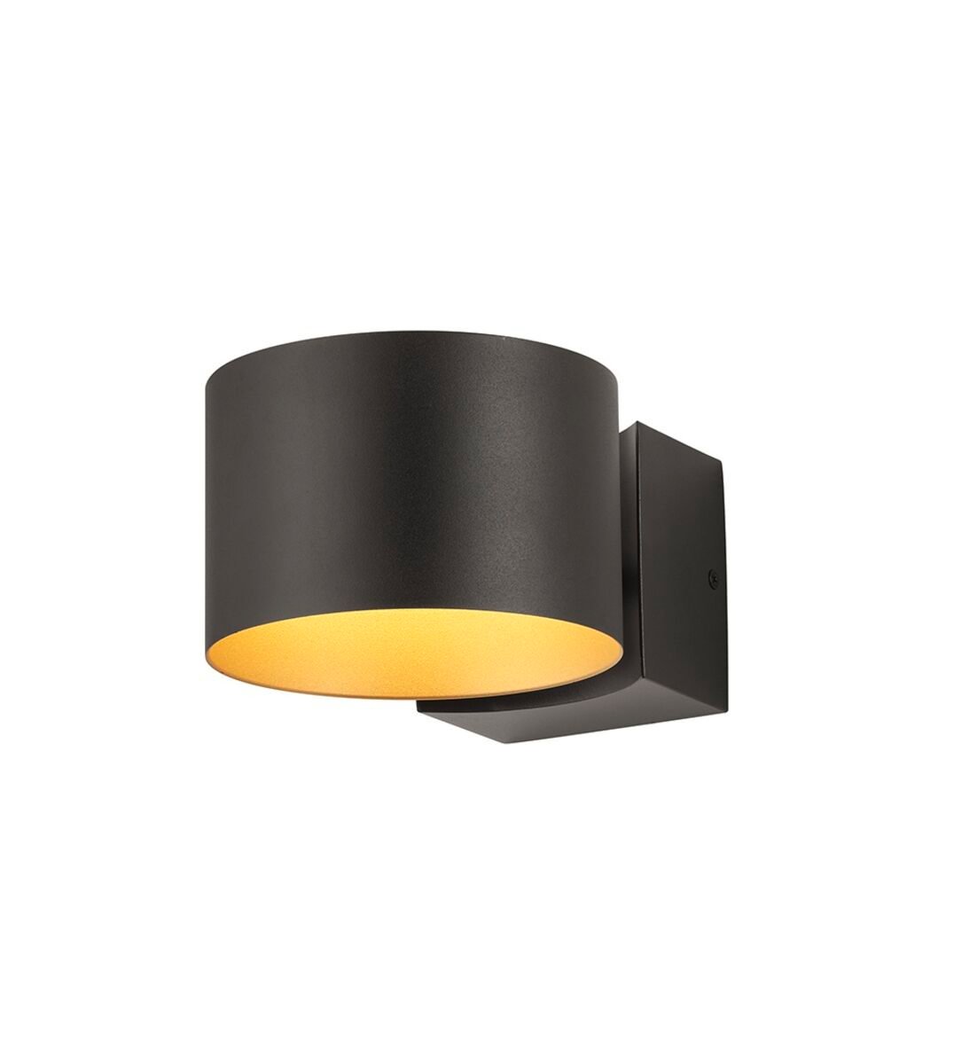 Musterring Loop LED-seinävalaisin mattamusta/kulta