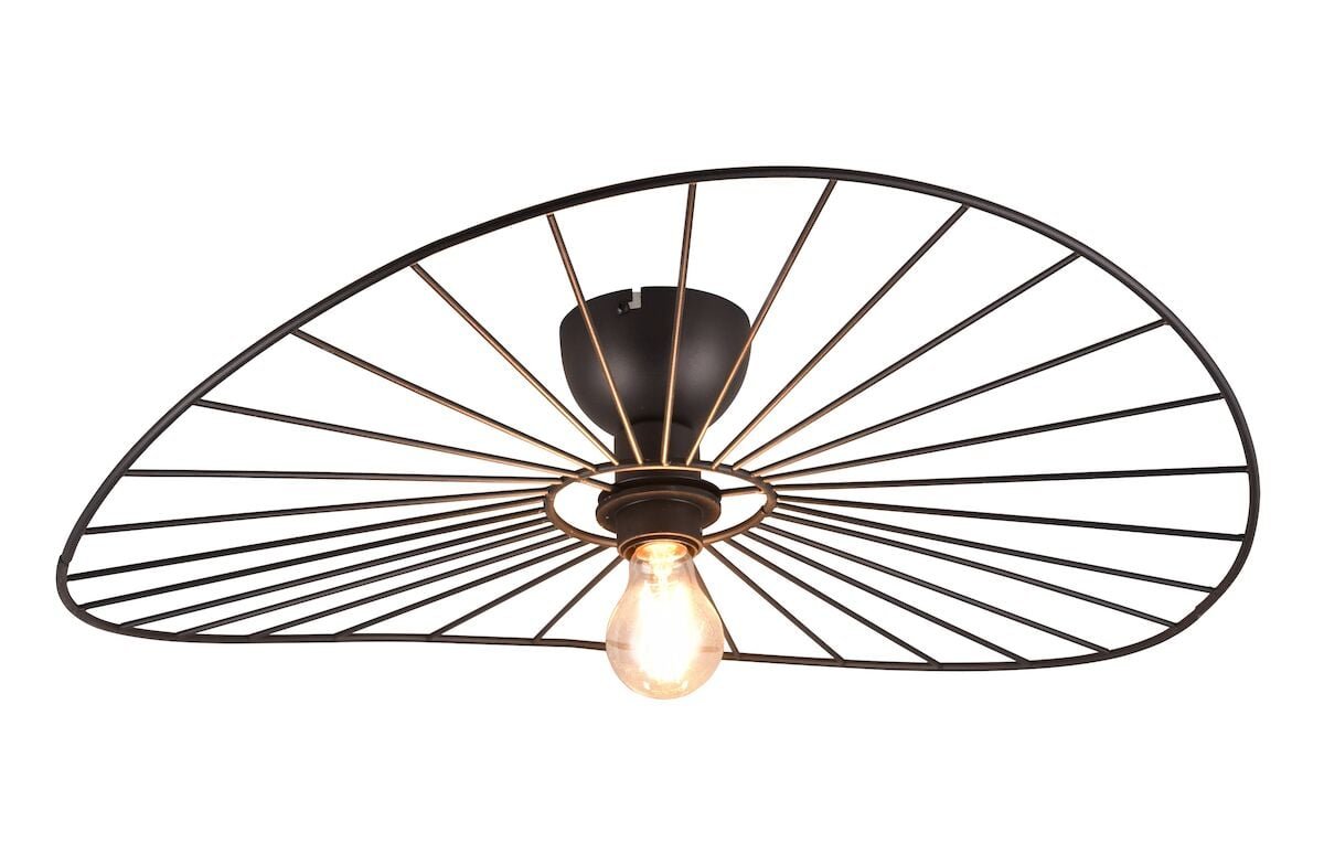 Trio Chapeau kattovalaisin Ø60 cm mattamusta