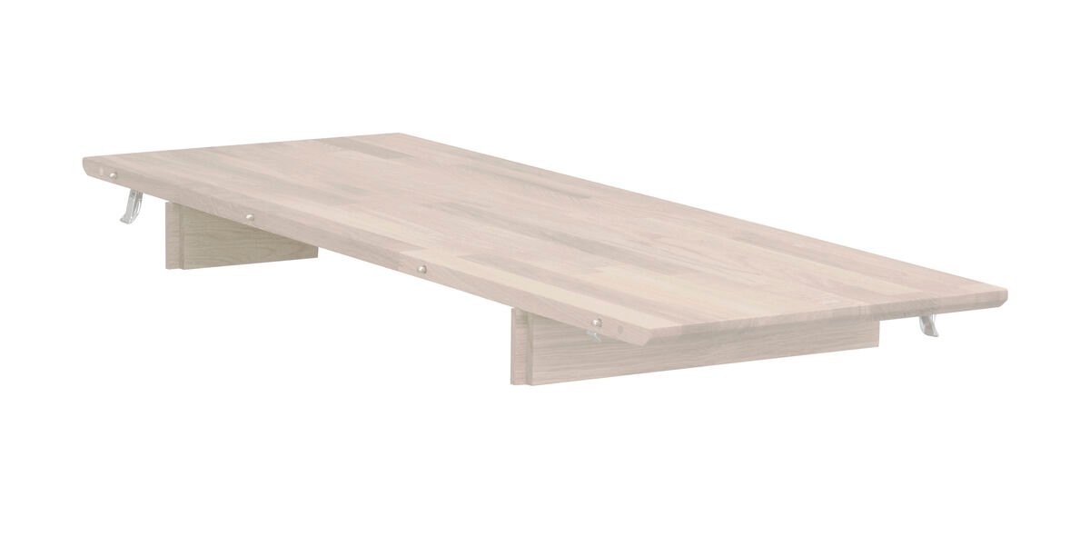 Rowico Home Filippa ovaalin ruokapöydän jatkopala 40 cm valkoöljyttyTammi