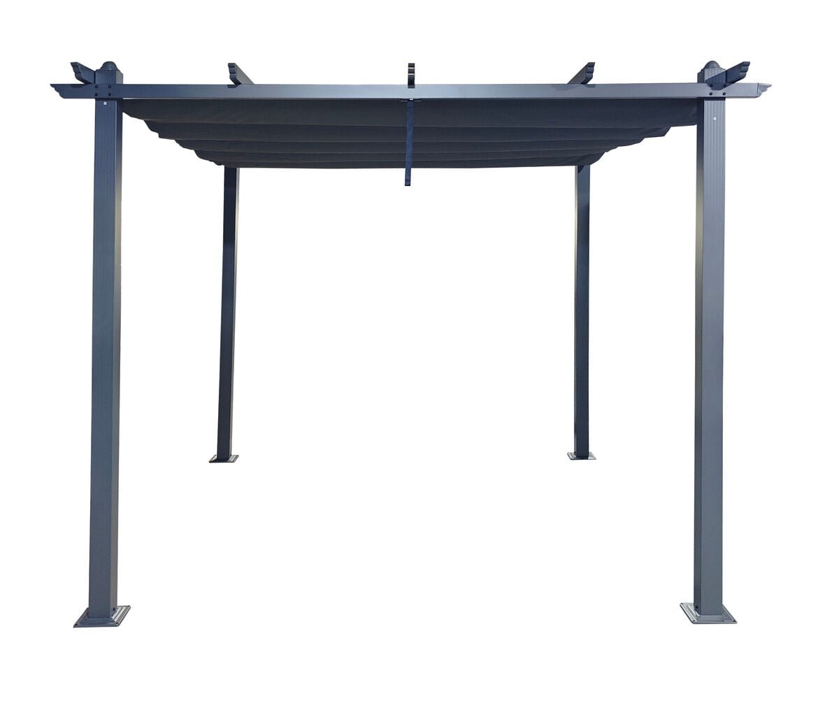 Skandi pergola 3x3 m tummanharmaa