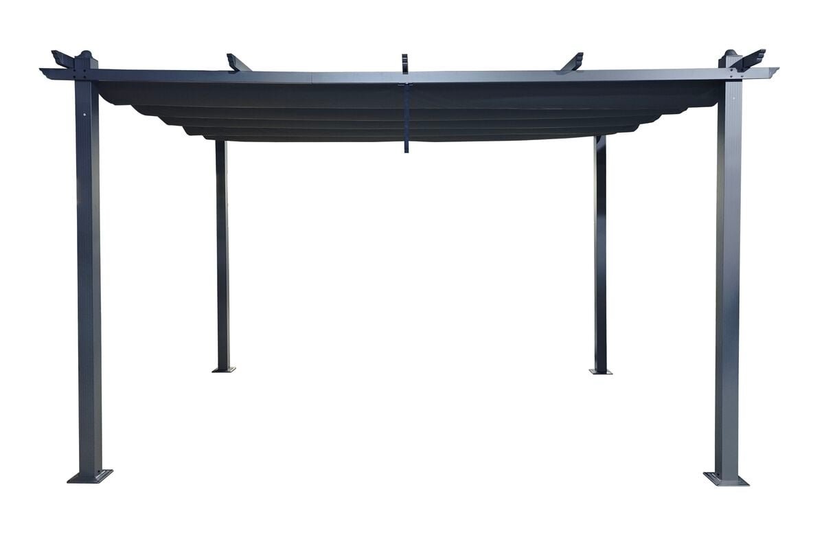 Skandi pergola 3x4 m tummanharmaa