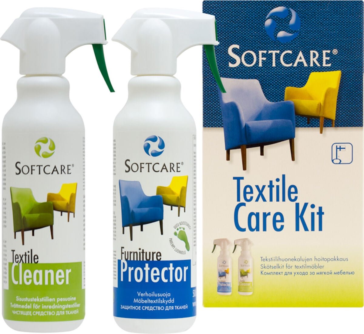 Softcare tekstiilien hoitopakkaus