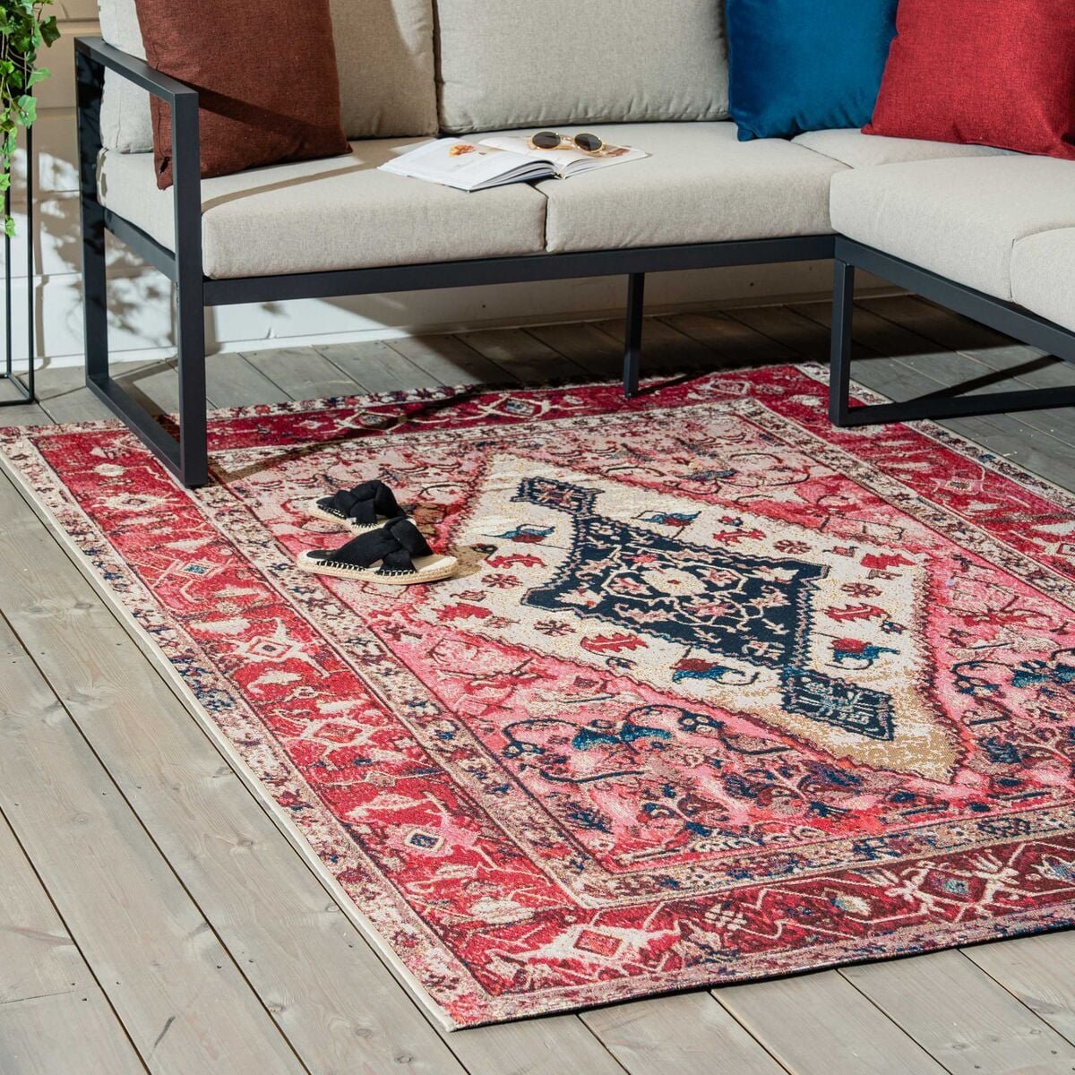 Tibet Afghan matto 240x340 cm punainen