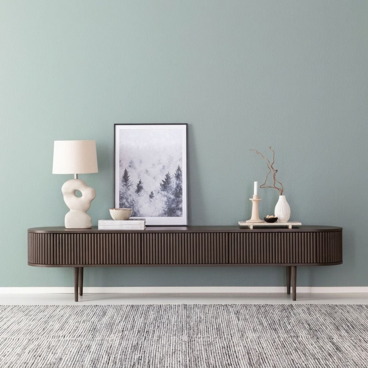 Taimi tv-taso 209x41x47 cm tummanruskea