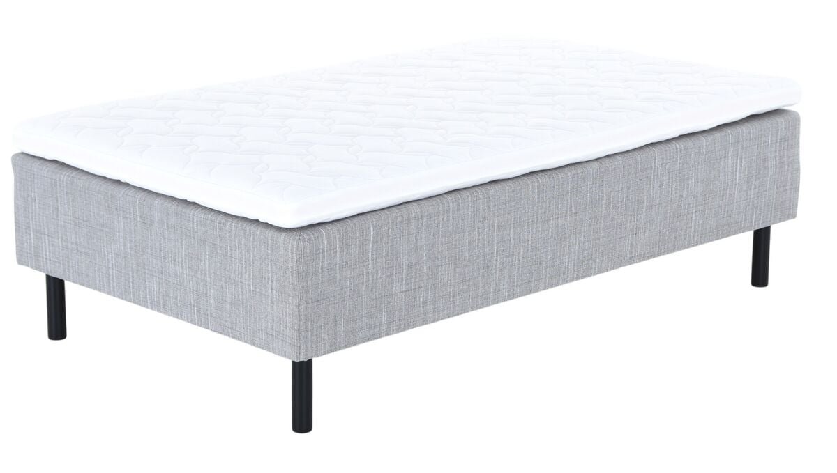 Unia Hopea runkopatjasänky L 120x200 harmaa, muoto pp, 23cm musta jalka