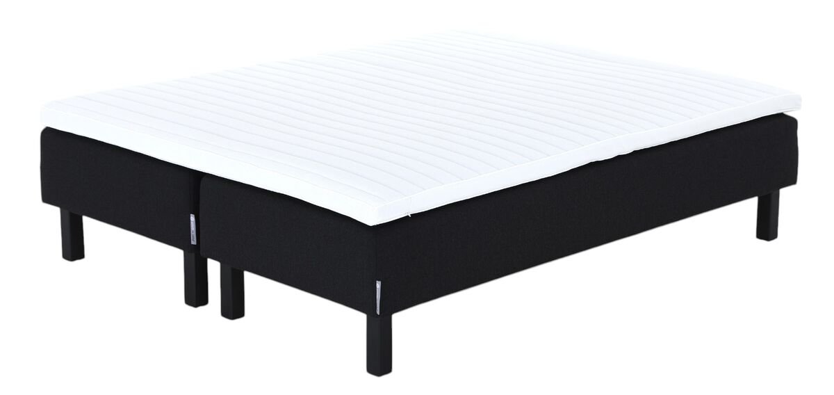 Unia Hotel 3 runkopatjasänky 160x200 L musta Inari 100, prof vm, wenge jalat