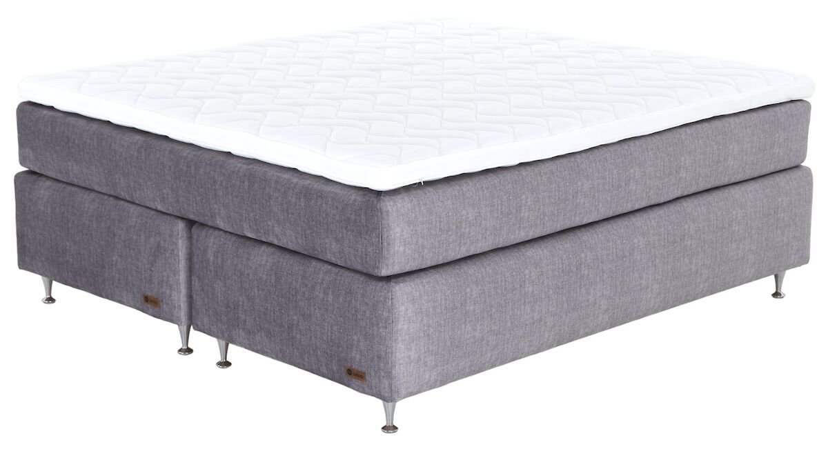 Unia Platina jenkkisänky 160 M/L Stylex, shampanja jalat, harmaa Vogue 14