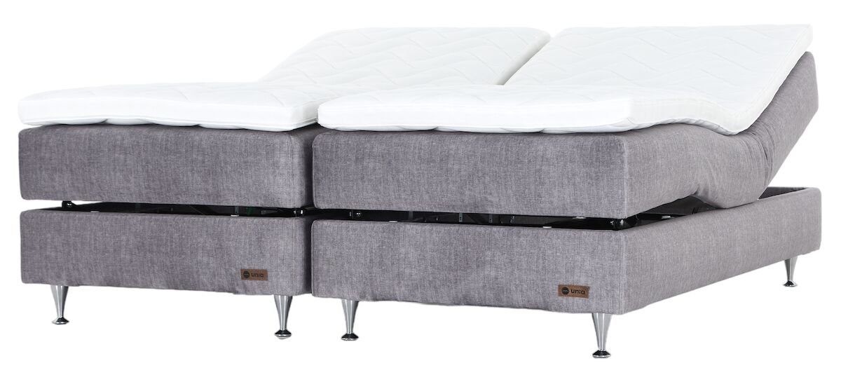 Unia Platina moottorisänky 180 XL ergo, shampanja jalat, harmaa Vogue 14