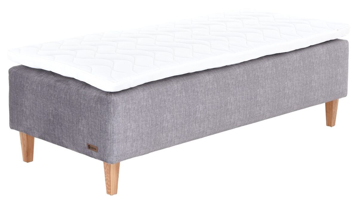 Unia Platina runkopatjasänky 80 L Stylex, tammi jalat, harmaa Vogue 14