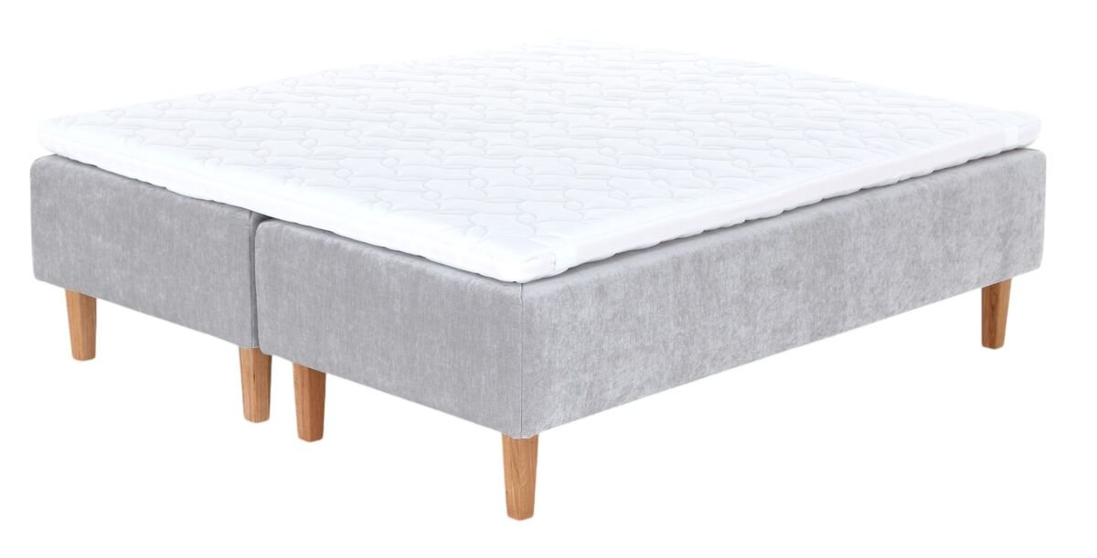 Unia Premium runkopatjasänky L 180x200 Hopea, Muoto pp, Tammi kartio 23cm