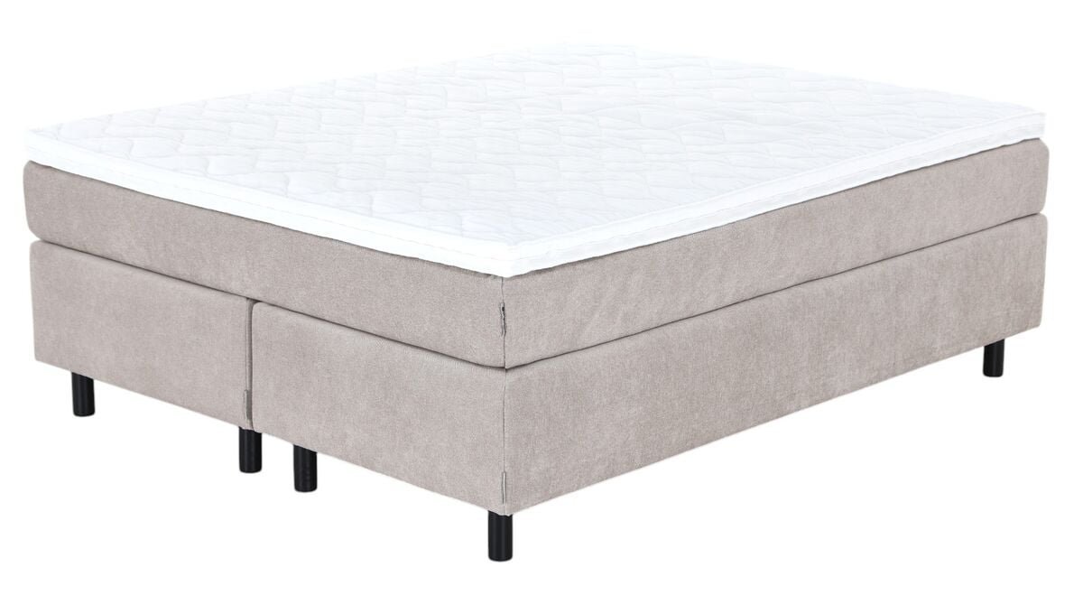 Unia Kulta jenkkisänky 140x200 XL beige, Unia relax 7cm, Pyöreä musta 14c