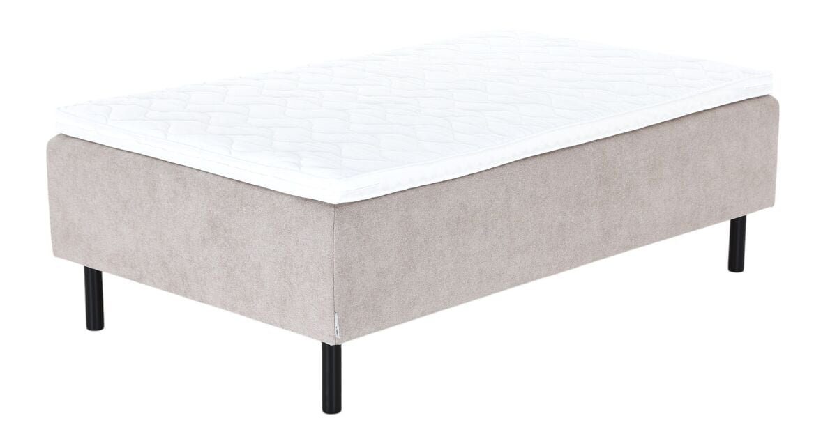 Unia Kulta runkopatjasänky 140x200 XL beige, Unia muoto 9cm, Pyöreä musta 23cm