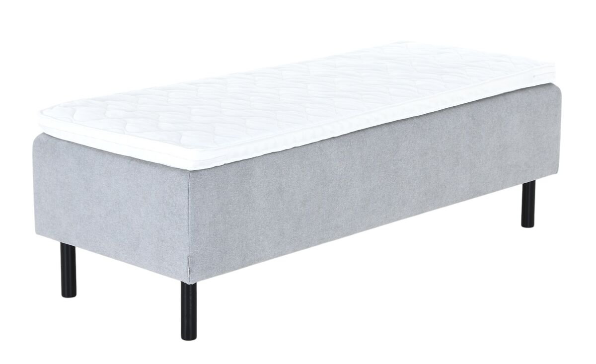 Unia Kulta runkopatjasänky 80x200 XL v.harmaa, Unia relax 7cm, Pyöreä musta 23