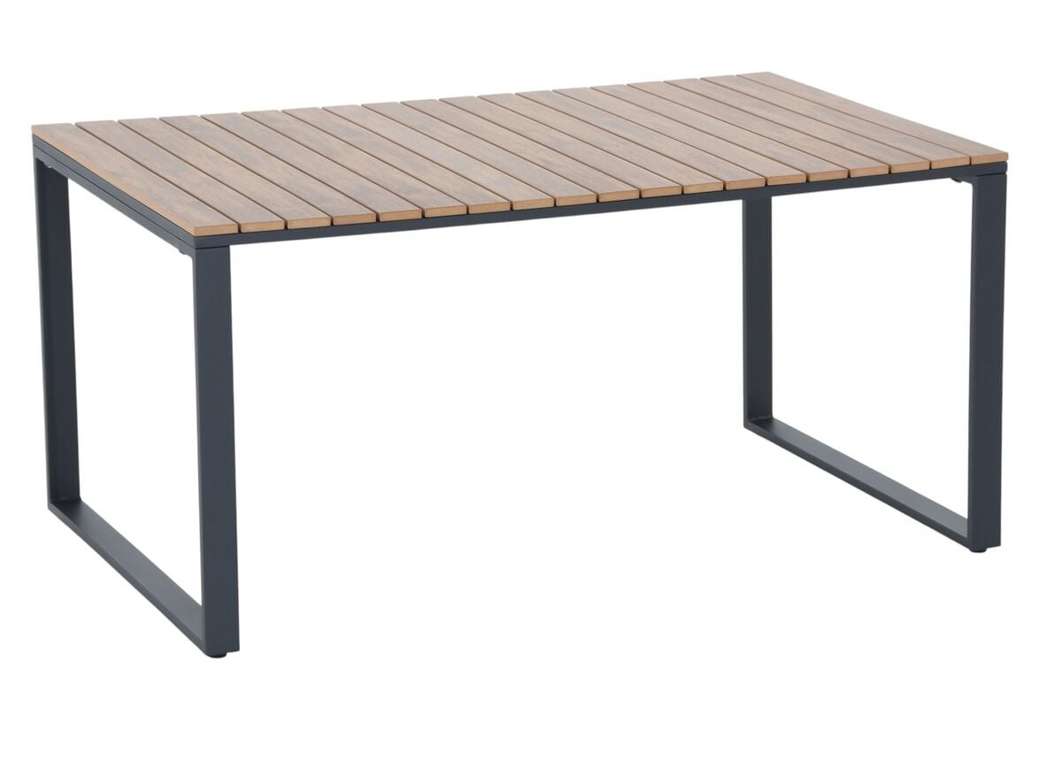 Aava ruokapöytä 150x90 cm antrasiitti/ ruskea