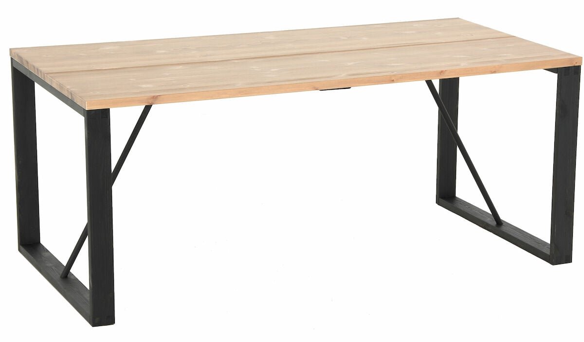 Honka terassilankkupöytä 180x90 antiikkipetsattu/musta