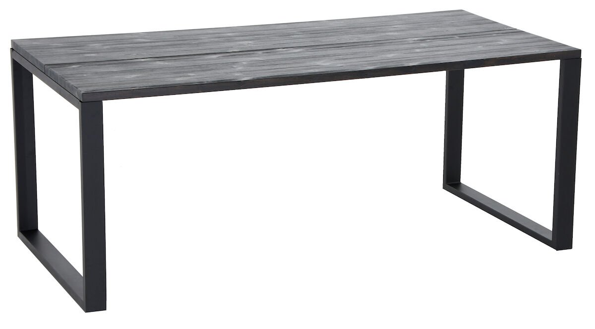 Honka terassilankkupöytä metallijaloilla 180x90 musta/musta