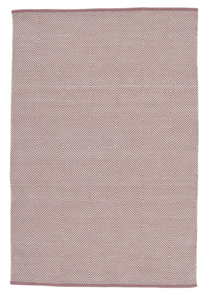 Jane puuvillamatto 160x230 cm roosa/valkoinen