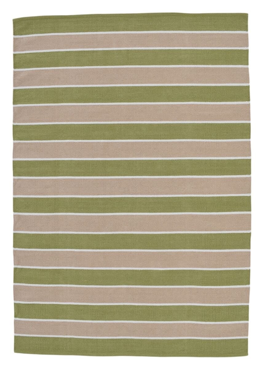 Karkki puuvillamatto 160x230 cm vihreä/beige