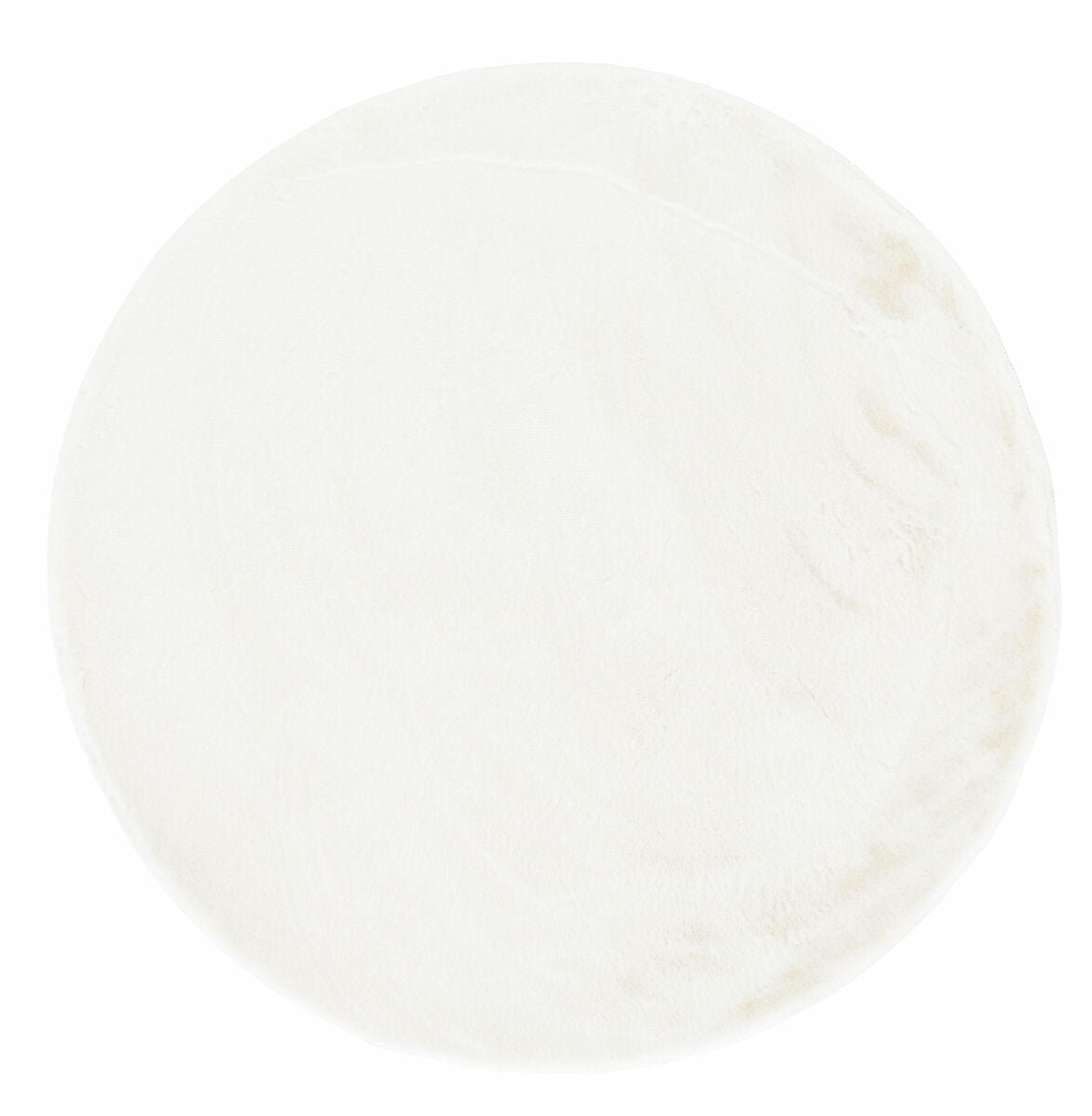 Lumihiutale matto pyöreä 120 cm lumenvalkoinen