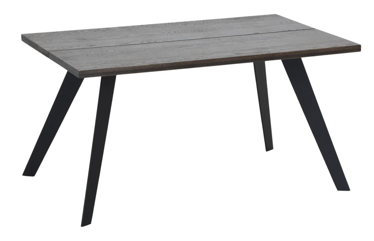 Sling tammi lankkupöytä 140x90 cm savutammi/musta