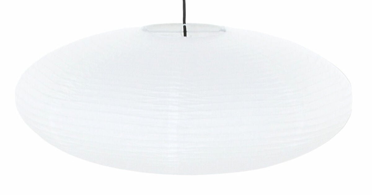 Ufo riisipaperi lampunvarjostin Ø60 cm valkoinen