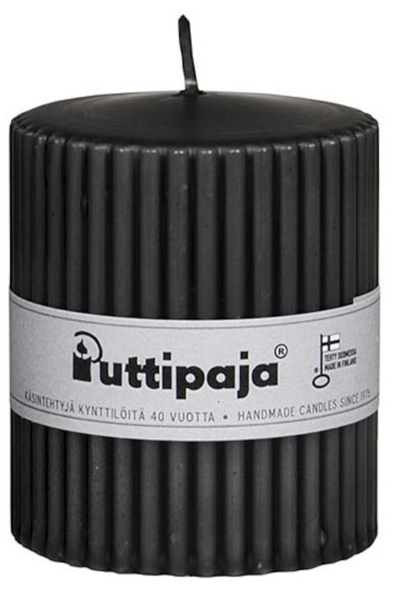 Puttipaja Vekkikynttilä 8 cm musta