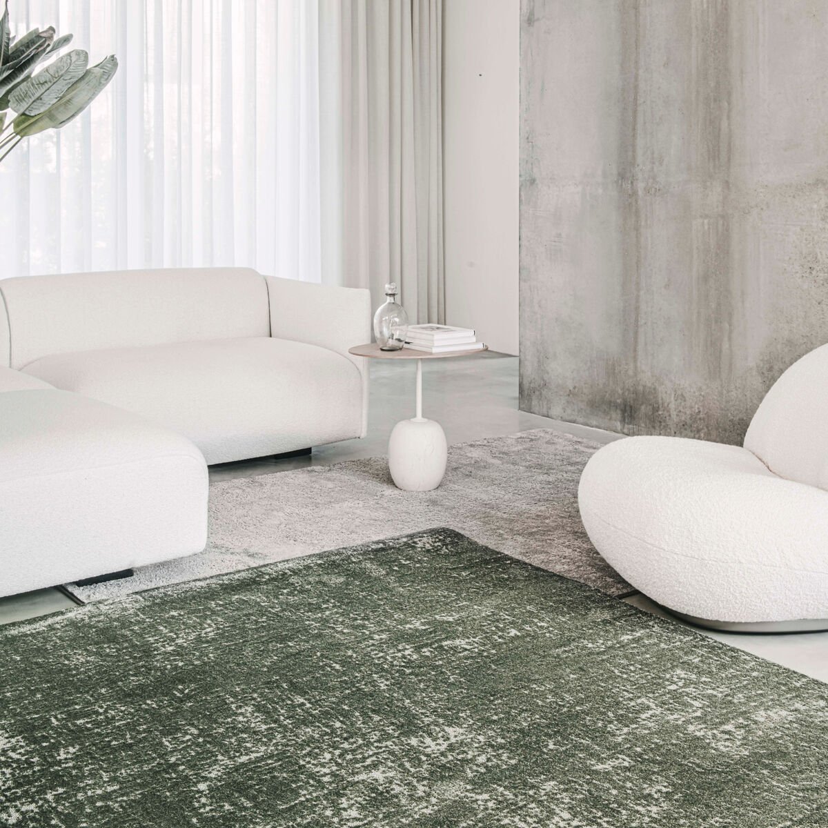 VM Carpet Basaltti matto 80x300 cm vihreä