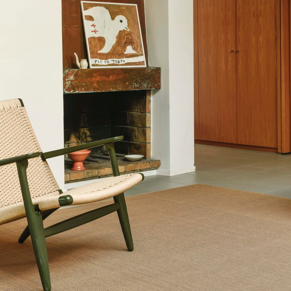 VM Carpet Havu paperinarumatto 200x300 cm natur/musta 79