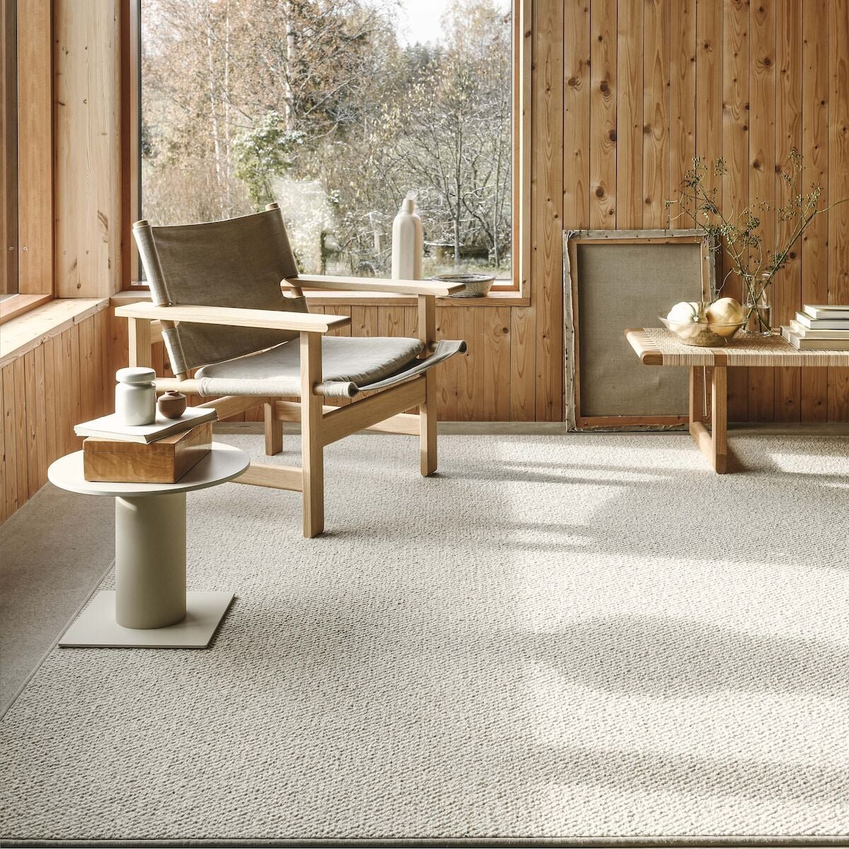 VM Carpet Hehku villamatto 160x230 cm greige 274 kantattu