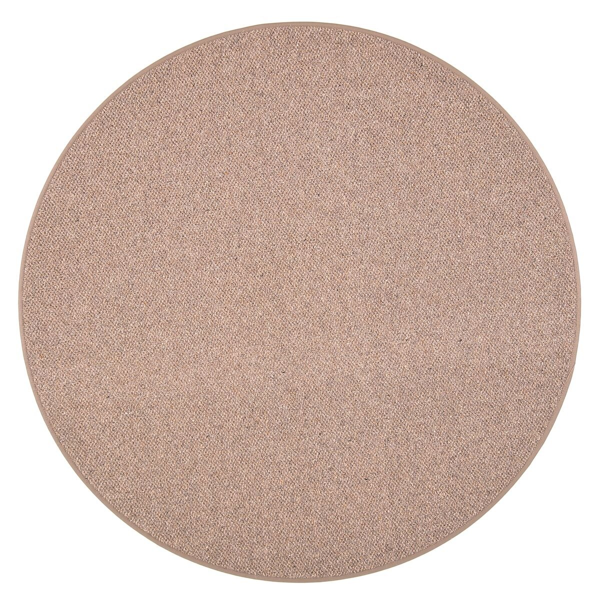 VM Carpet Hiillos villamatto Ø200 cm ruskea 752 kantattu