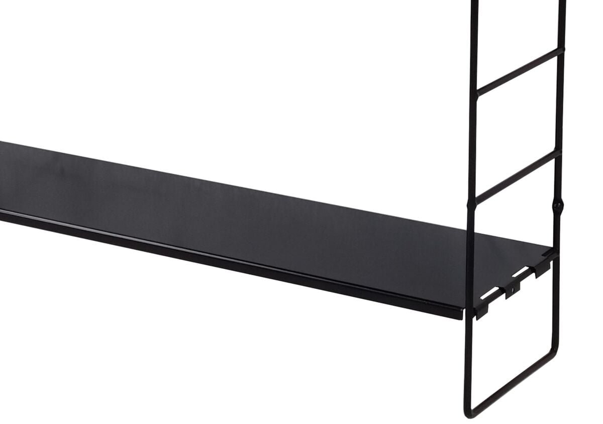 Wire hyllylevy 60x18 cm musta 2-laatuinen