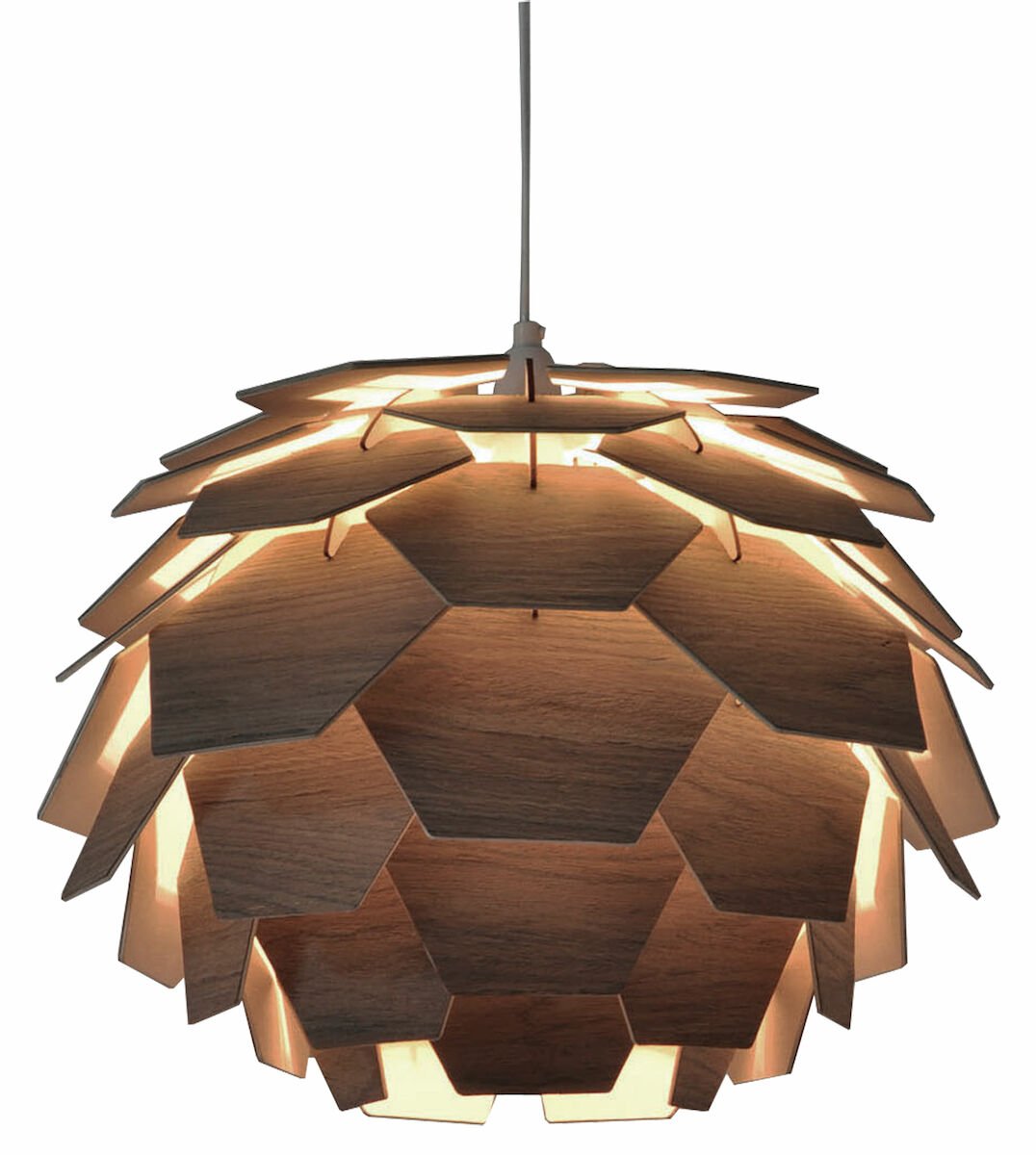 Aneta Lighting Carpatica riippuvalaisin Ø41 cm ruskea