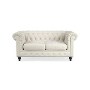 Manor House Chesterfield Lyx 2-istuttava sohva beige
