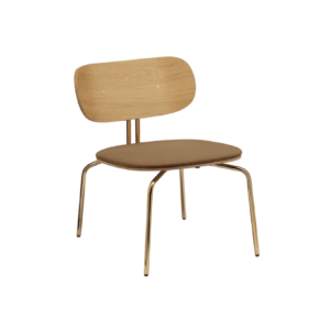 Umage Curious Lounge nojatuoli messinki / Sugar Brown