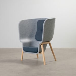 De Vorm Pod PET Felt nojatuoli harmaa