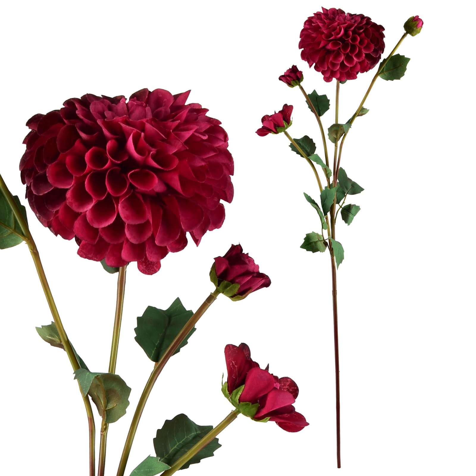 Tekokukka muovi Viridis Dahlia 77 cm 1 kpl