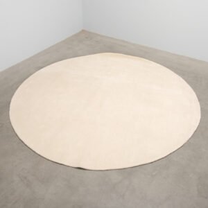 Ferm Living Stille villamatto ø 240 cm luonnonvalkoinen