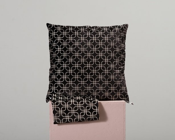 Mio Sixty tyynynpäällinen 60 x 60 cm musta, 2 kpl setti