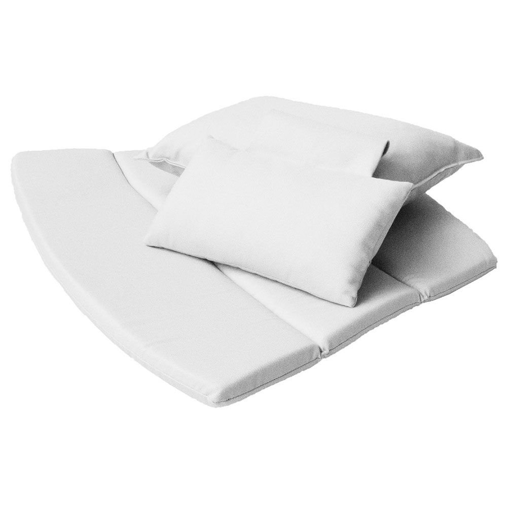 Cane-line, Breeze Tyynysetti Lounge nojatuoli Sunbrella valkoinen