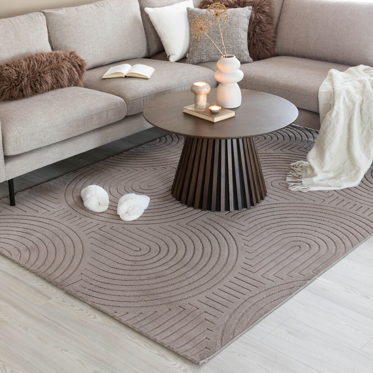 Cannes matto 240x340 cm taupe